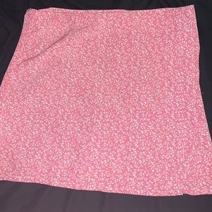 Shein Pink Floral Mini Skirt